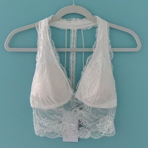 🤍white lace bralette🤍